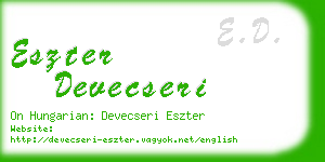 eszter devecseri business card